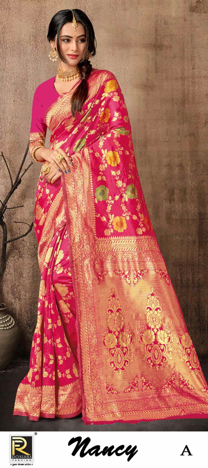 Ronisha Nancy Banarasi Silk Sarees Catalog The Ethnic World